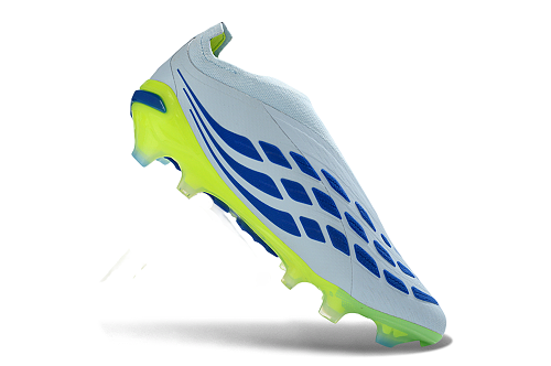 Adidas Predator Elite Laceless FG - White/Silver/Grey/Yellow