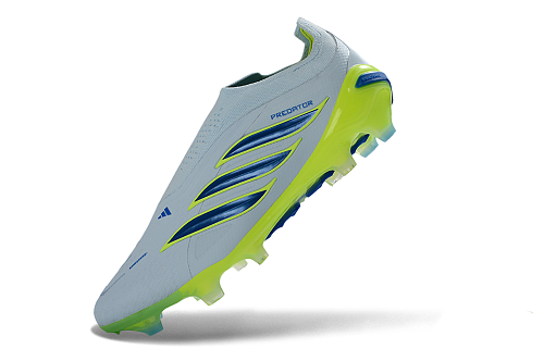Adidas Predator Elite Laceless FG - White/Silver/Grey/Yellow