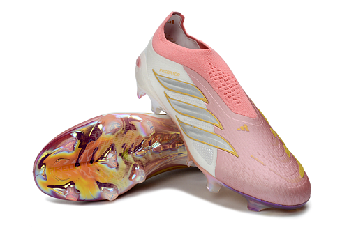 Adidas Predator Elite Laceless FG - White/Pink