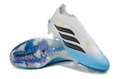 Adidas Predator Elite Laceless FG - White/Blue