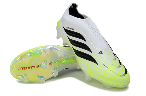 Adidas Predator Elite Laceless FG - White/Yellow