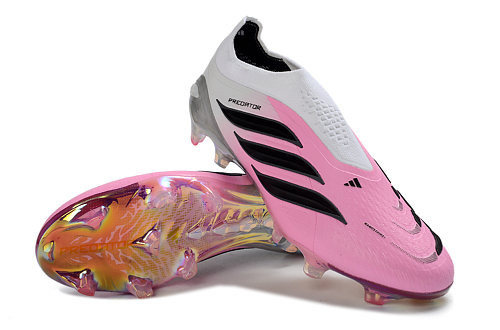 Adidas Predator Elite Laceless FG - White/Pink (2nd Edition)