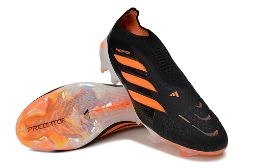 Adidas Predator Elite Laceless FG - Black/Orange
