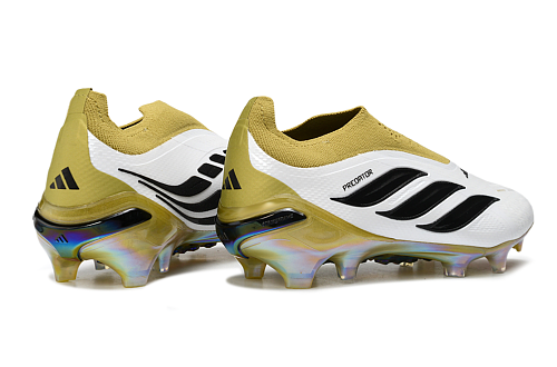 Adidas Predator Elite Laceless FG - White/Gold (2nd Edition)