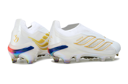 Adidas Predator Elite Laceless FG - White/Gold