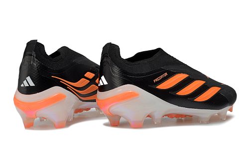 Adidas Predator Elite Laceless FG - Black/Orange