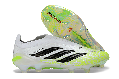 Adidas Predator Elite Laceless FG - White/Yellow