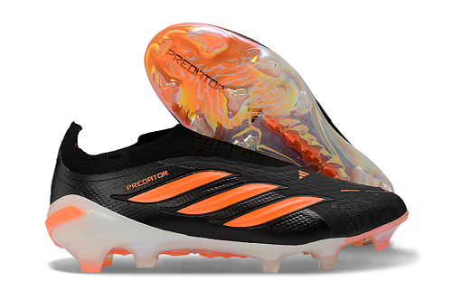 Adidas Predator Elite Laceless FG - Black/Orange