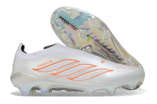 Adidas Predator Elite Laceless FG - White (3rd Edition)