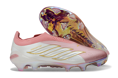 Adidas Predator Elite Laceless FG - White/Pink