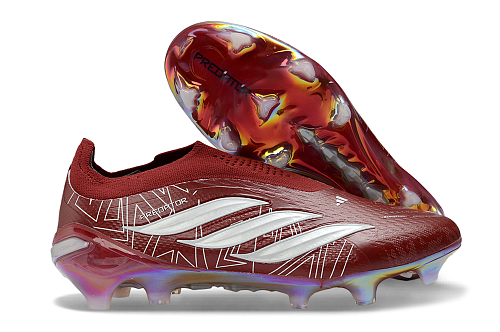 Adidas Predator Elite Laceless FG - Red
