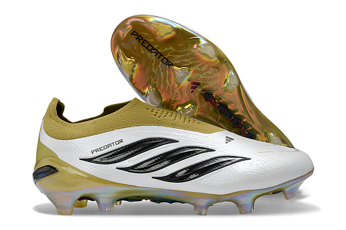 Adidas Predator Elite Laceless FG - White/Gold (2nd Edition)