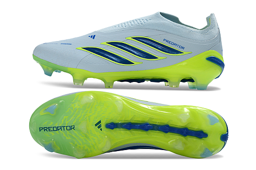 Adidas Predator Elite Laceless FG - White/Silver/Grey/Yellow