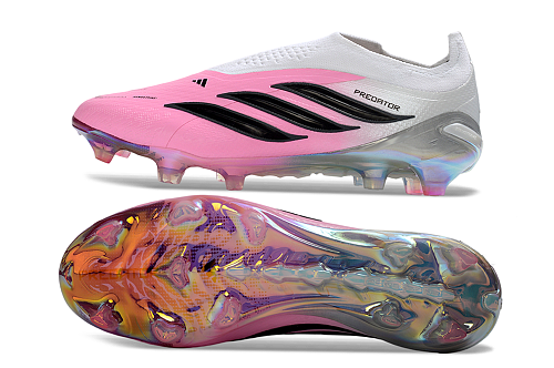 Adidas Predator Elite Laceless FG - White/Pink (2nd Edition)