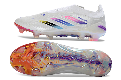 Adidas Predator Elite Laceless FG - White (5th Edition)