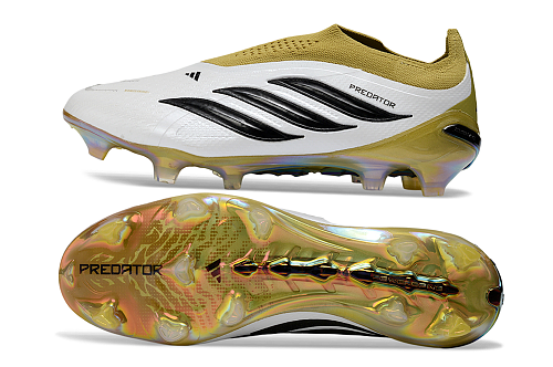 Adidas Predator Elite Laceless FG - White/Gold (2nd Edition)