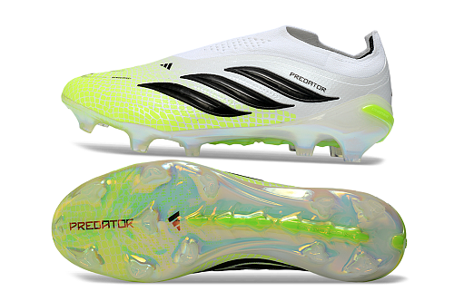 Adidas Predator Elite Laceless FG - White/Yellow