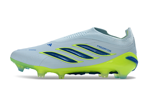 Adidas Predator Elite Laceless FG - White/Silver/Grey/Yellow