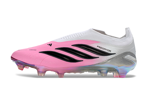 Adidas Predator Elite Laceless FG - White/Pink (2nd Edition)