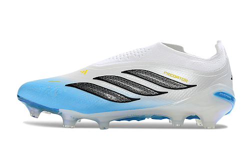 Adidas Predator Elite Laceless FG - White/Blue