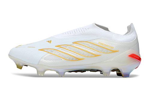 Adidas Predator Elite Laceless FG - White/Gold