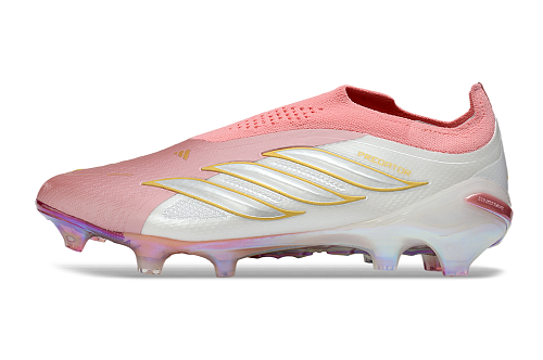 Adidas Predator Elite Laceless FG - White/Pink