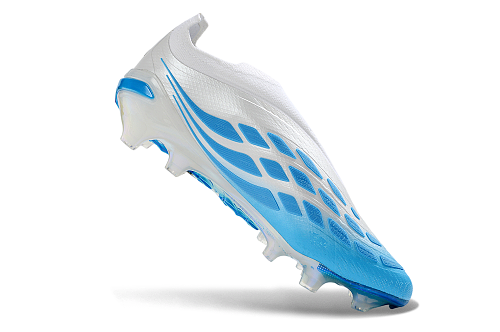 Adidas Predator Elite Laceless FG - White/Blue